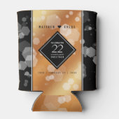 Elegant 22e Copper Wedding Jubileum Blikjeskoeler (Achterkant)