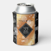 Elegant 22e Copper Wedding Jubileum Blikjeskoeler (Blikje Achterkant)