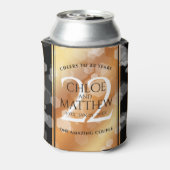 Elegant 22e Copper Wedding Jubileum Blikjeskoeler (Blikje Achterkant)