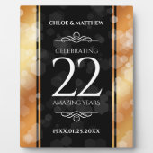 Elegant 22e Copper Wedding Jubileum Fotoplaat (Voorkant)