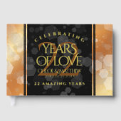Elegant 22e Copper Wedding Jubileum Gastenboek (Voorkant)