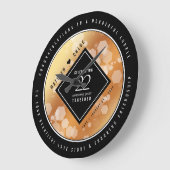 Elegant 22e Copper Wedding Jubileum Grote Klok (Hoek)