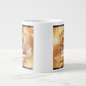 Elegant 22e Copper Wedding Jubileum Grote Koffiekop (Voorkant)