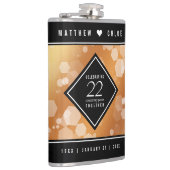 Elegant 22e Copper Wedding Jubileum Heupfles (Rechts)