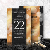 Elegant 22e Copper Wedding Jubileum Kaart
