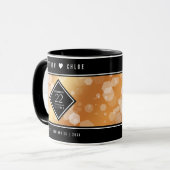 Elegant 22e Copper Wedding Jubileum Mok (Voorkant links)