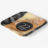 Elegant 22e Copper Wedding Jubileum Papieren Bordje (Gebogen)