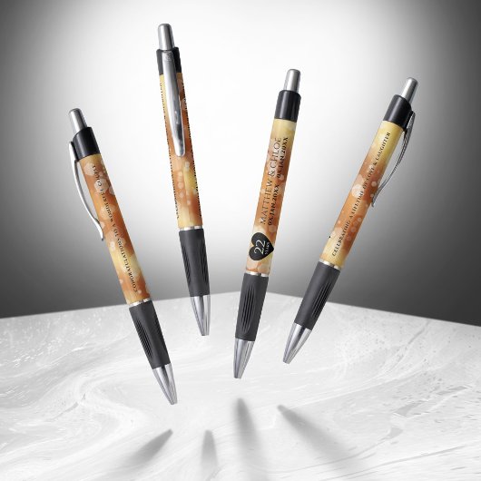 Elegant 22e Copper Wedding Jubileum Pen