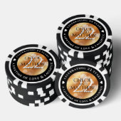 Elegant 22e Copper Wedding Jubileum Poker Chips (Opstapeling)