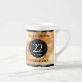 Elegant 22e Copper Wedding Jubileum Porselein Kop (Rechts)