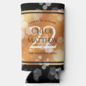 Elegant 22e Copper Wedding Jubileum Seltzer Blikjeskoeler (Achterkant)