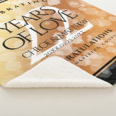 Elegant 22e Copper Wedding Jubileum Sherpa Deken (3/4)