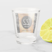 Elegant 22e Copper Wedding Jubileum Shot Glas (Achterkant)