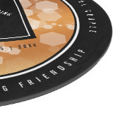 Elegant 22e Copper Wedding Jubileum Snijplank (Hoek)