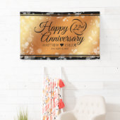 Elegant 22e Copper Wedding Jubileum Spandoek (Insitu)