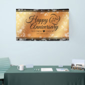 Elegant 22e Copper Wedding Jubileum Spandoek (Beurs)