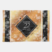 Elegant 22e Copper Wedding Jubileum Theedoek (Horizontaal)