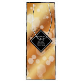 Elegant 22e Copper Wedding Jubileum Wijn Cadeautas (Voorkant)