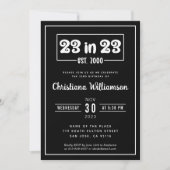 Elegant 23e verjaardag cadeau 23 in 23 Est 2000 Kaart (Voorkant)