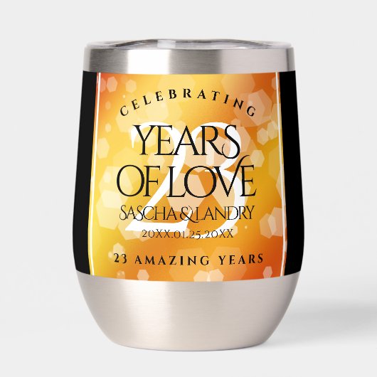 Elegant 23rd Imperial Topaz Wedding Jubileum (Achterkant)