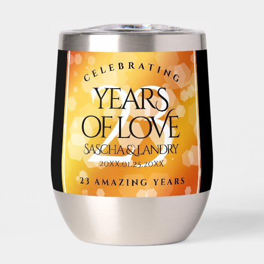 Elegant 23rd Imperial Topaz Wedding Jubileum (Voorkant)