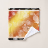 Elegant 23rd Imperial Topaz Wedding Jubileum Bad Handdoek (Wasdoekje)