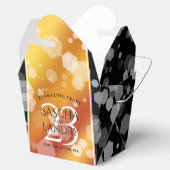 Elegant 23rd Imperial Topaz Wedding Jubileum Bedankdoosjes (Geopend)