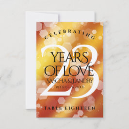 Elegant 23rd Imperial Topaz Wedding Jubileum Bedankkaart