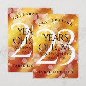 Elegant 23rd Imperial Topaz Wedding Jubileum Bedankkaart (Voorkant / Achterkant)