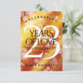 Elegant 23rd Imperial Topaz Wedding Jubileum Bedankkaart (Staand voorkant)