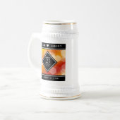 Elegant 23rd Imperial Topaz Wedding Jubileum Bierpul (Voorkant links)