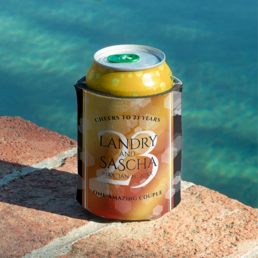 Elegant 23rd Imperial Topaz Wedding Jubileum Blikjeskoeler (Insitu Zwembad)