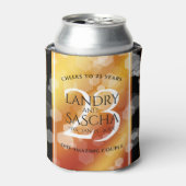 Elegant 23rd Imperial Topaz Wedding Jubileum Blikjeskoeler (Blikje Voorkant)