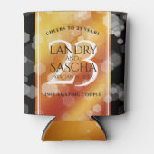 Elegant 23rd Imperial Topaz Wedding Jubileum Blikjeskoeler (Voorkant)