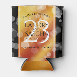 Elegant 23rd Imperial Topaz Wedding Jubileum Blikjeskoeler