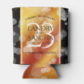 Elegant 23rd Imperial Topaz Wedding Jubileum Blikjeskoeler (Achterkant)