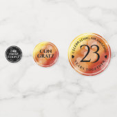 Elegant 23rd Imperial Topaz Wedding Jubileum Confetti (Voorkanten)