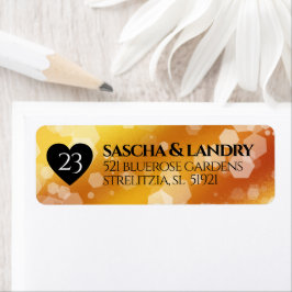 Elegant 23rd Imperial Topaz Wedding Jubileum Etiket