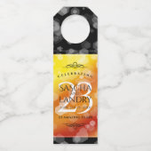 Elegant 23rd Imperial Topaz Wedding Jubileum Flessenhanger (Achterkant)