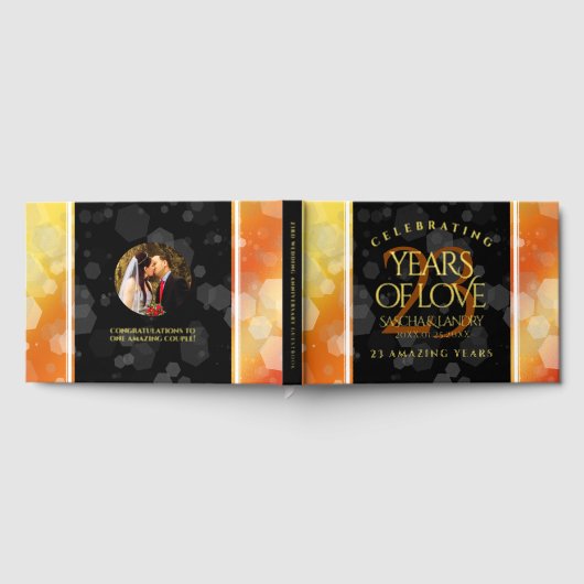 Elegant 23rd Imperial Topaz Wedding Jubileum Gastenboek (Volledig)