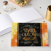 Elegant 23rd Imperial Topaz Wedding Jubileum Gastenboek