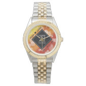 Elegant 23rd Imperial Topaz Wedding Jubileum Horloge (Voorkant)