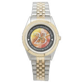 Elegant 23rd Imperial Topaz Wedding Jubileum Horloge (Voorkant)