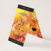 Elegant 23rd Imperial Topaz Wedding Jubileum Kaart (Achterkant)