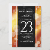 Elegant 23rd Imperial Topaz Wedding Jubileum Kaart (Voorkant)