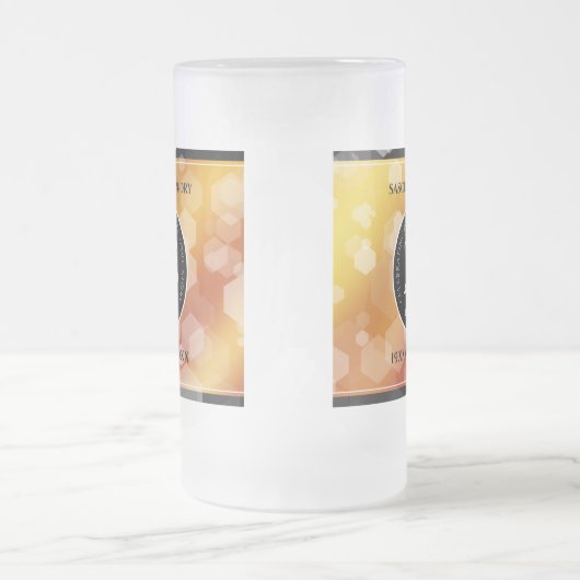 Elegant 23rd Imperial Topaz Wedding Jubileum Matglas Bierpul (Center)