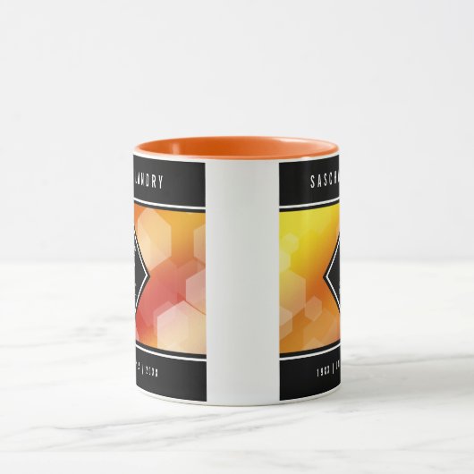 Elegant 23rd Imperial Topaz Wedding Jubileum Mok (Midden)