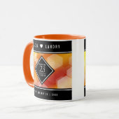 Elegant 23rd Imperial Topaz Wedding Jubileum Mok (Voorkant links)