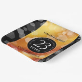 Elegant 23rd Imperial Topaz Wedding Jubileum Papieren Bordje (Gebogen)