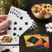 Elegant 23rd Imperial Topaz Wedding Jubileum Pokerkaarten (Insitu)